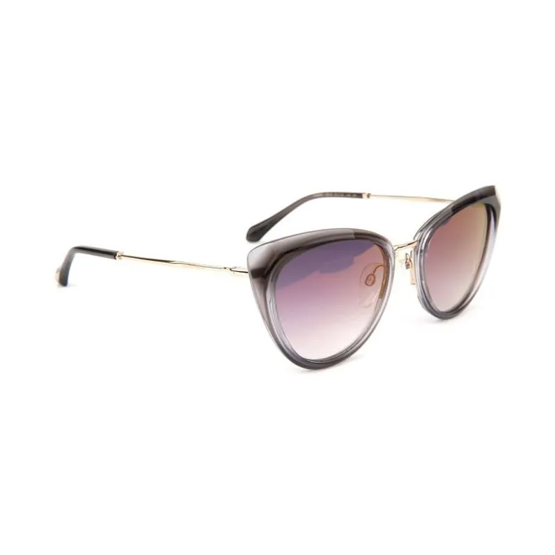 Óculos Solar Ana Hickmann Ah9291 C01s Cinza Translucido Lente Cinza Degrade