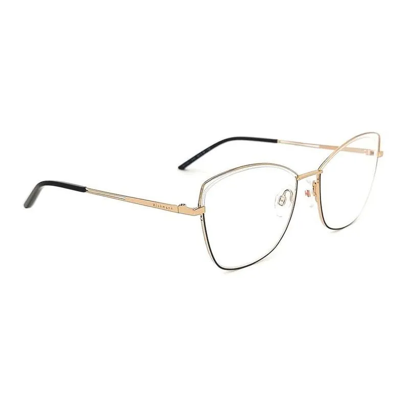 Armação Ana Hickmann HI1151 - Metal Preto/Dourado