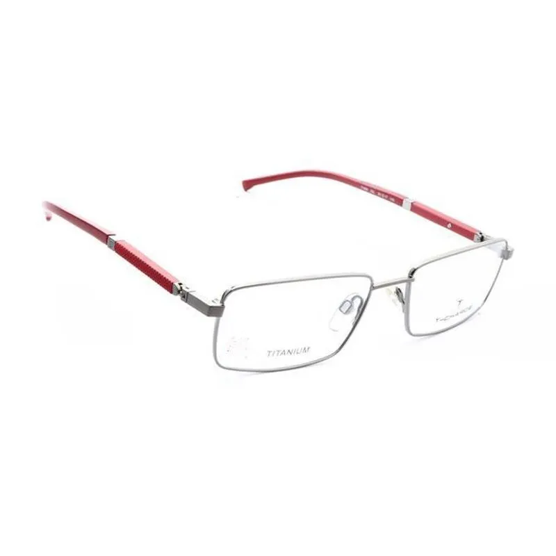 Óculos Armação T-charge T1089 03l Prata Titanium Masculino