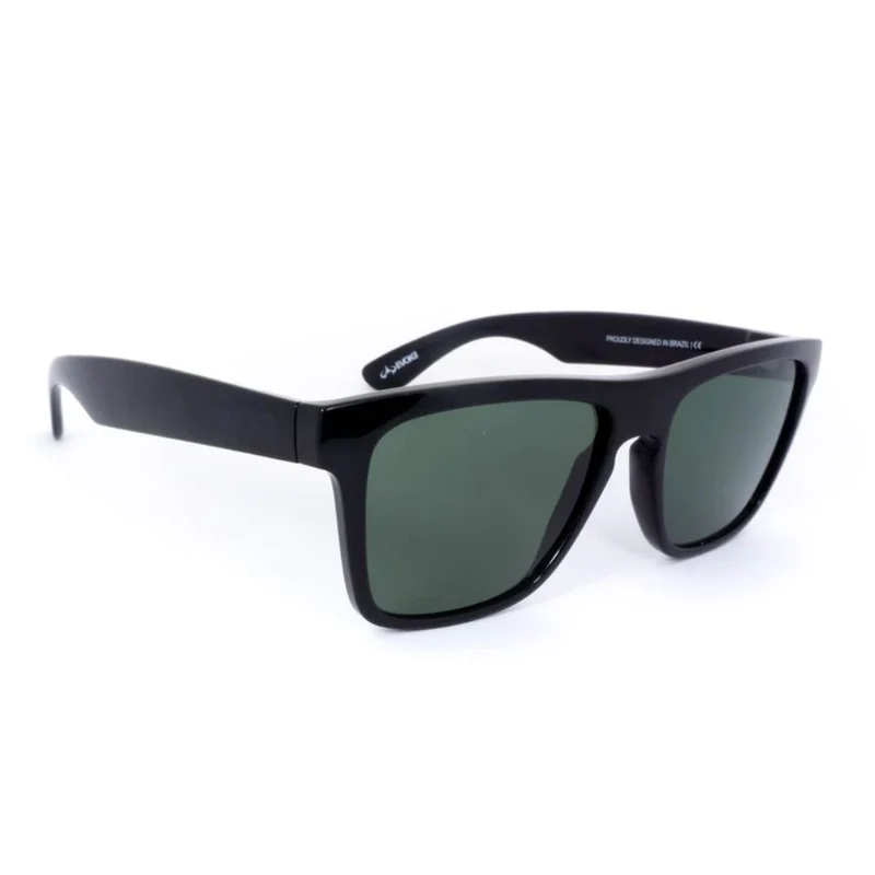ÓCULOS DE SOL EVK 24 BR01P BLACK SHINE GREEN POLARIZED