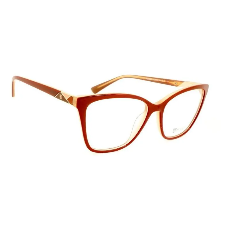 Óculos Armação Bulget Bg6396n H02 Feminino Gatinho Bordo