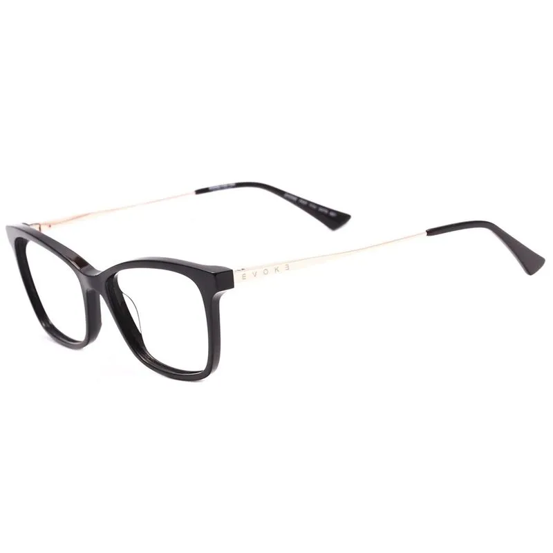 Armação De Óculos Evoke For You Dx79n A01 Preto Brilho