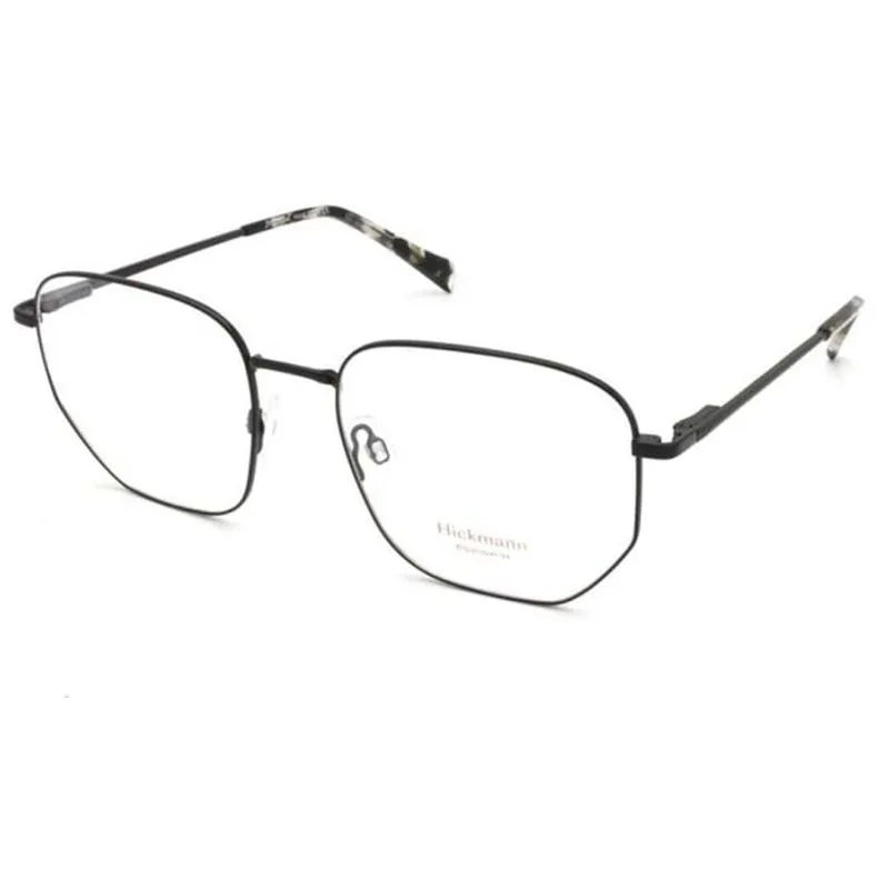 Armação de Óculos de Grau Feminina Hickmann HI10013 Hexagonal Preto