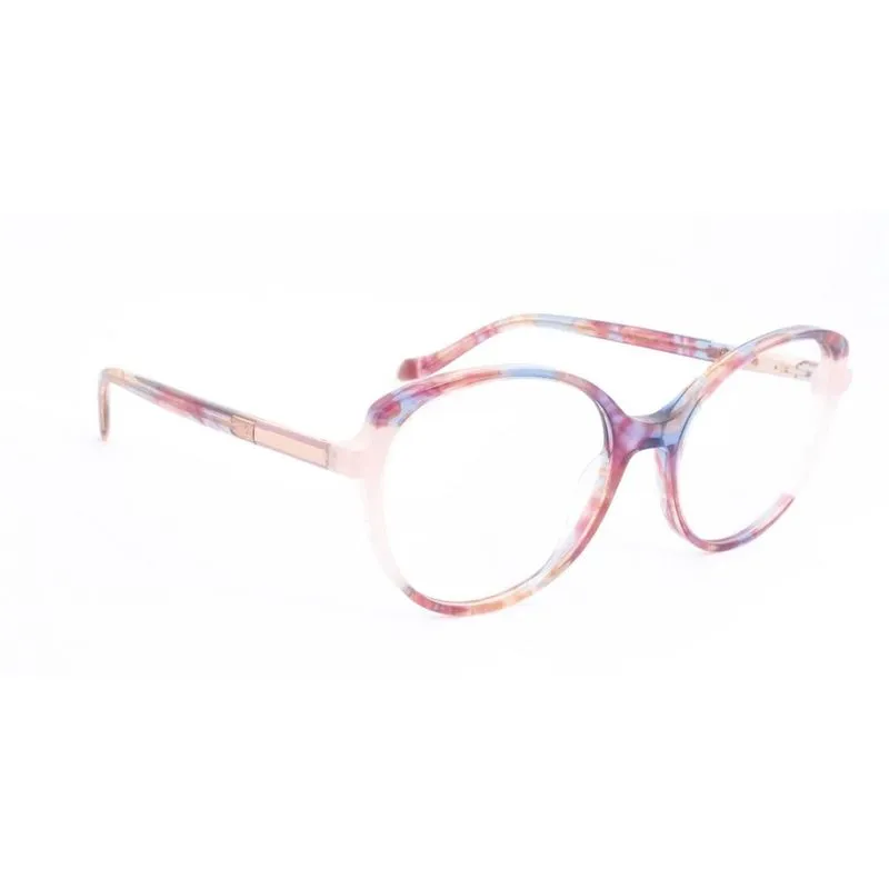 Óculos de Grau Feminino Acetato Rosê Aro Fechado Retrô M