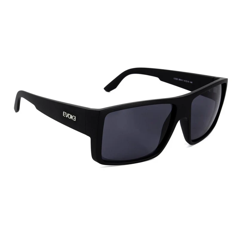 ÓCULOS DE SOL THE CODE BRA11 BLACK MATTE BLACK GRAY TOTAL