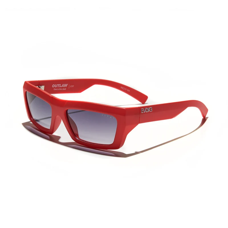 ÓCULOS DE SOL OUTLAW HIGH-END C11T WATERMELON RED MATTE SILVER GRAY GRADIENT