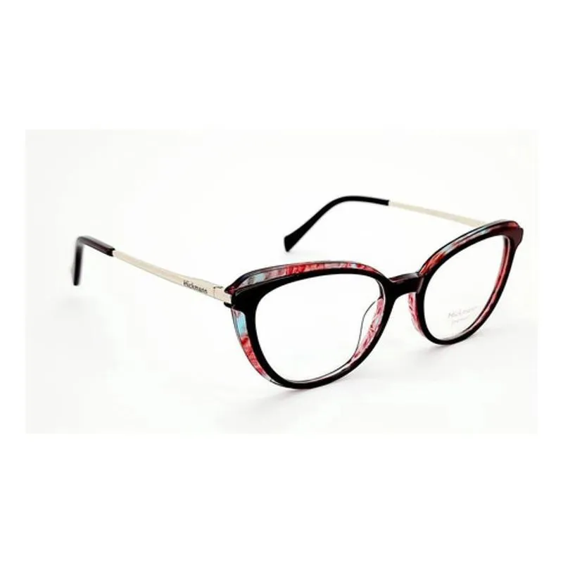 Óculos Armação Hickmann Hi60031 C01 Gatinho Vinho Bordo