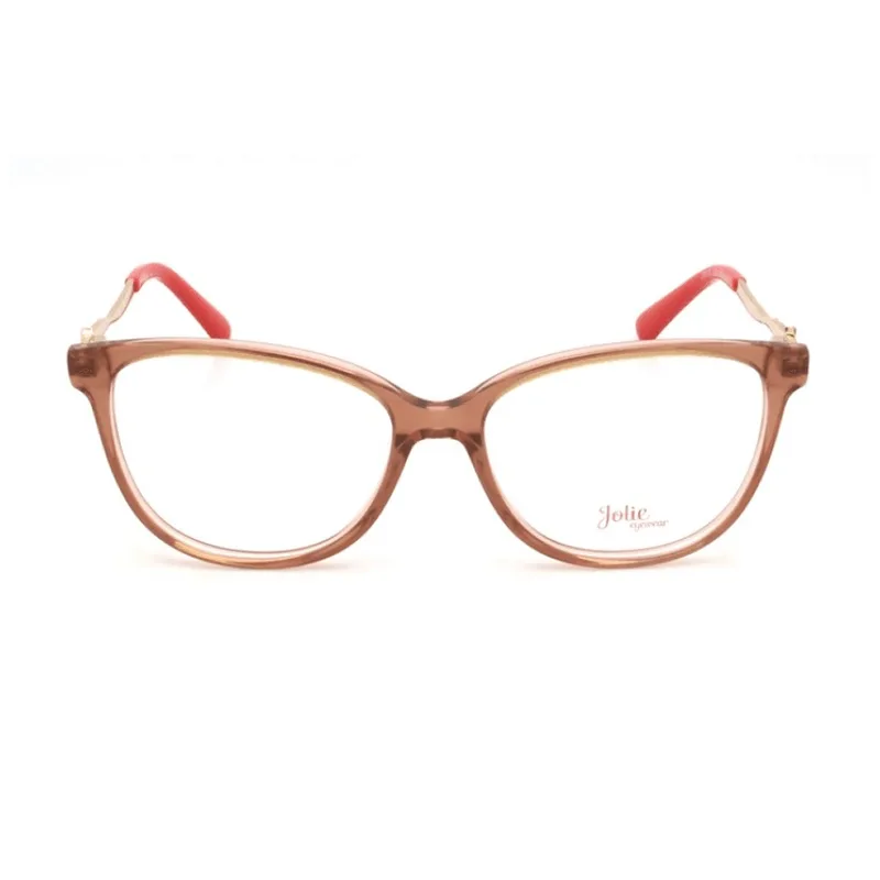 Armação para Óculos de Grau Infantil Jolie JO6135 L02 Vermelho Transparente