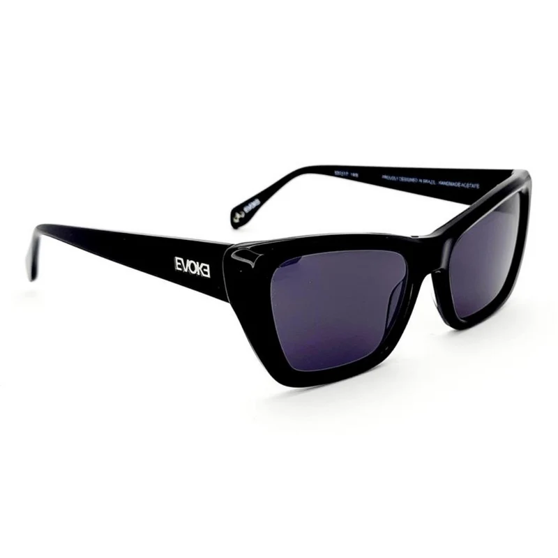ÓCULOS DE SOL EVK 44 A01 BLACK SHINE GRAY TOTAL