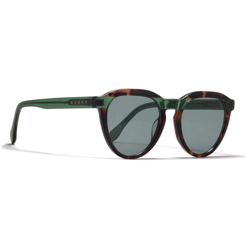 Óculos de Sol EVK 45 G21 Havana Shine Crystal Green