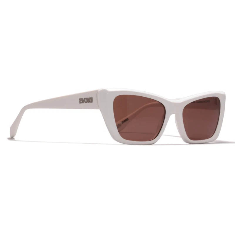 Óculos de Sol Evoke EVK 44 B02 White Shine Brown