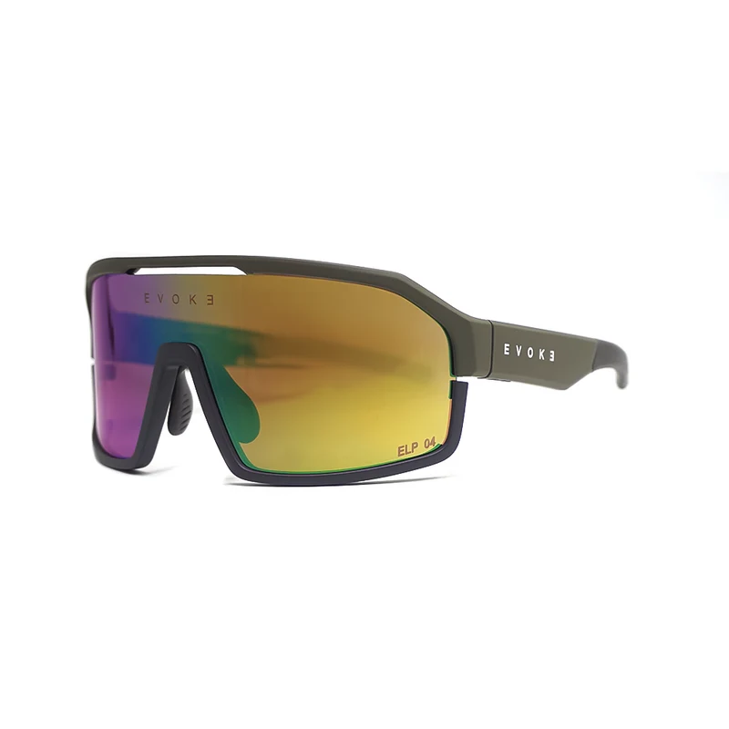 ÓCULOS DE SOL LIFE PERFORMANCE ELP 04 SPIKE EA11C MILITGREEN MIDNIGHT GREEN MIRROR