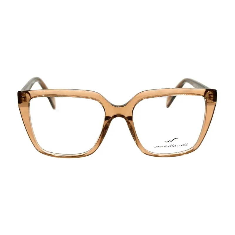 Armação para Óculos de Grau Feminina Jean Marcell JM6086 G02 Marrom Cristal