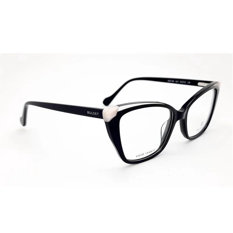 Armação De Óculos Bulget Bg7168 A01 Preto Brilho