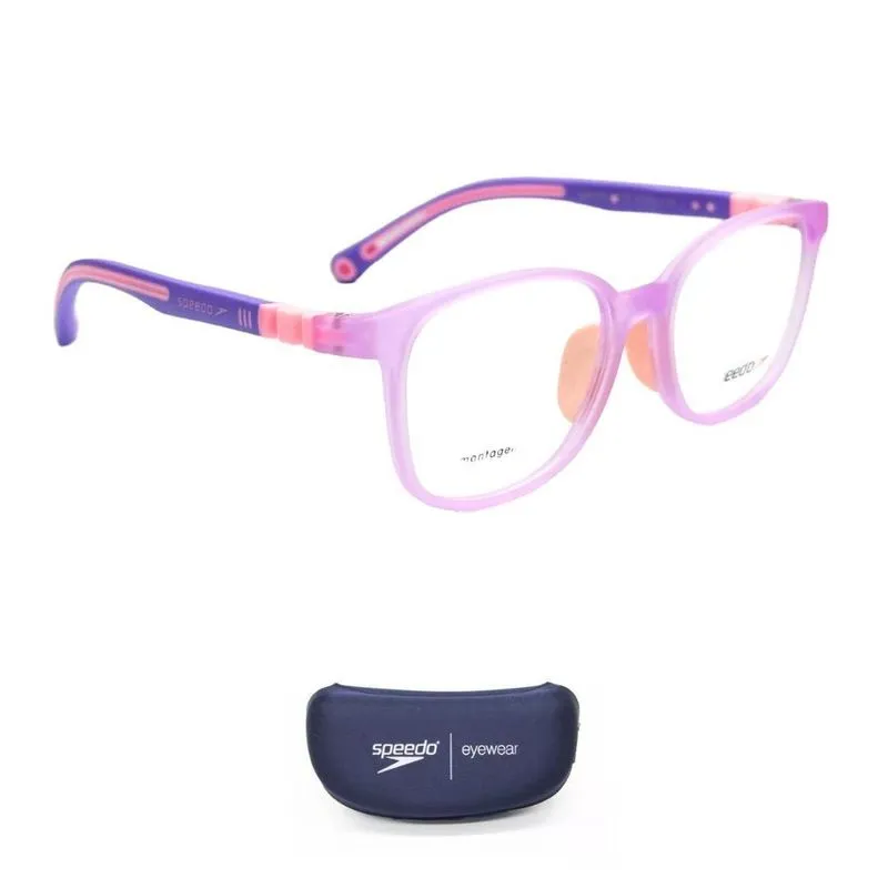 Armação De Grau Infantil Speedo Spk7007 K12 Pink Purple