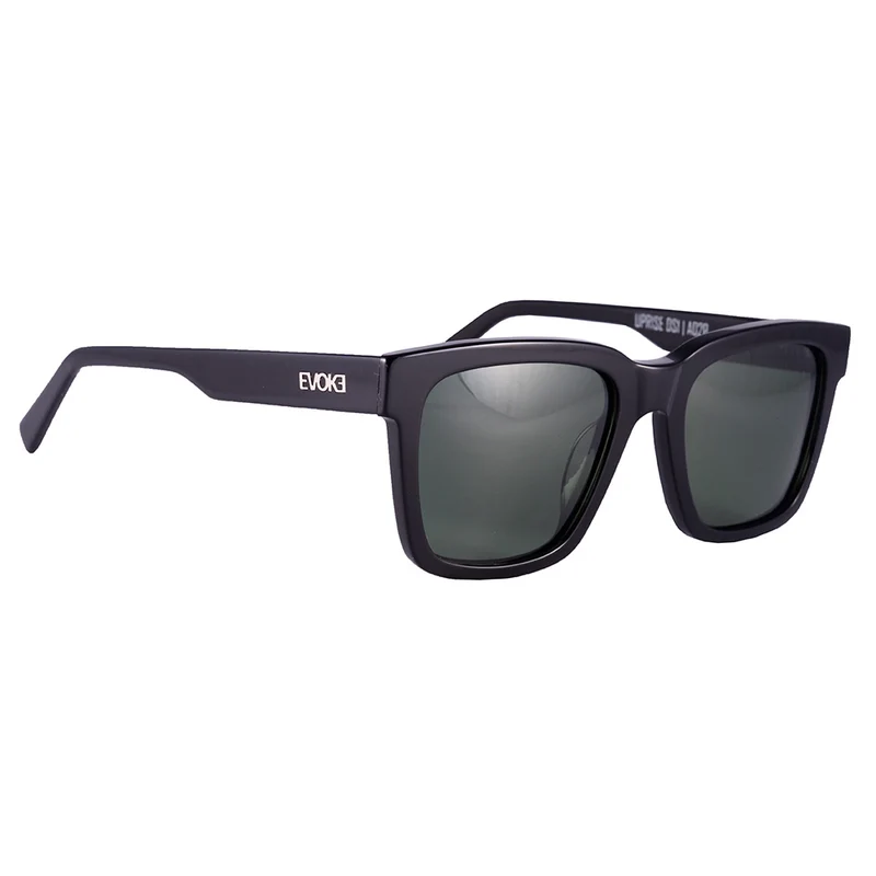 ÓCULOS DE SOL UPRISE DS1 BRA02P BLACK SHINE GREEN POLARIZED