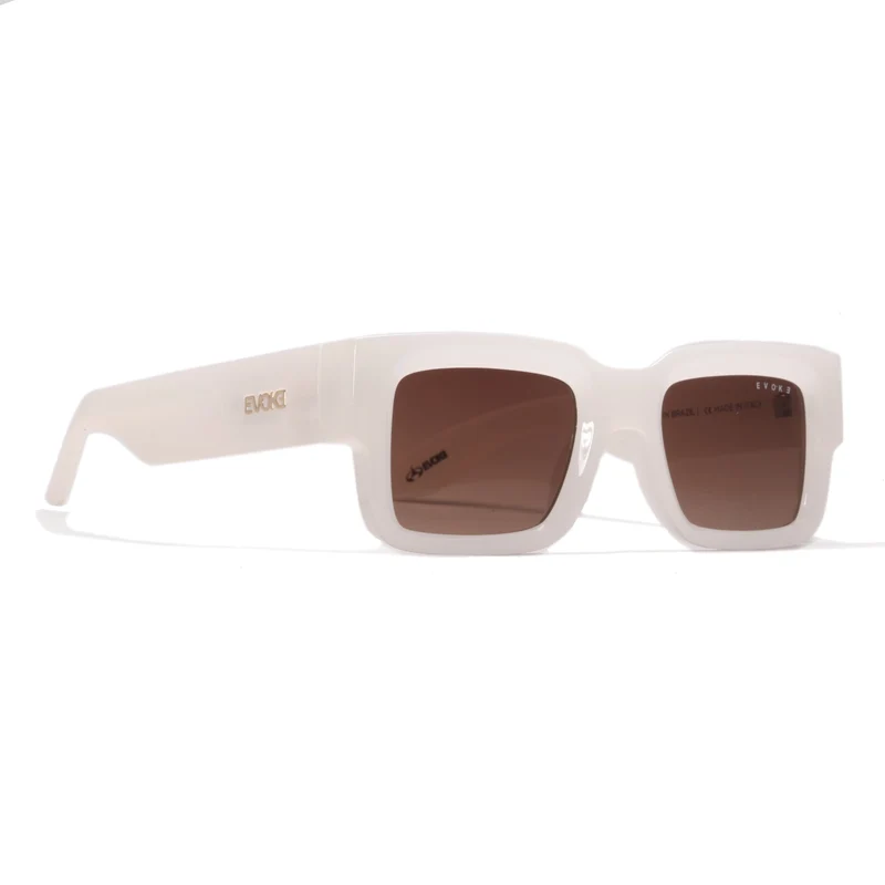 ÓCULOS DE SOL LODOWN B01 SHINE WHITE BROWN GRADIENT