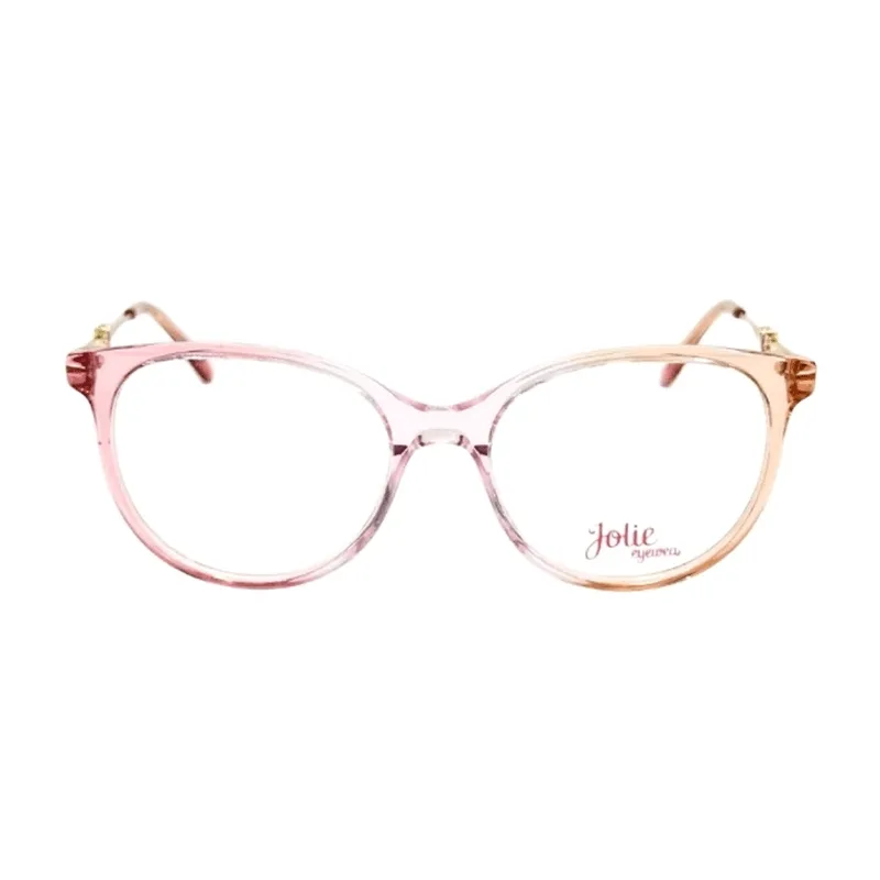 Armação de Óculos de Grau Jolie JO6141 Feminino Quadrado Acetato Cristal