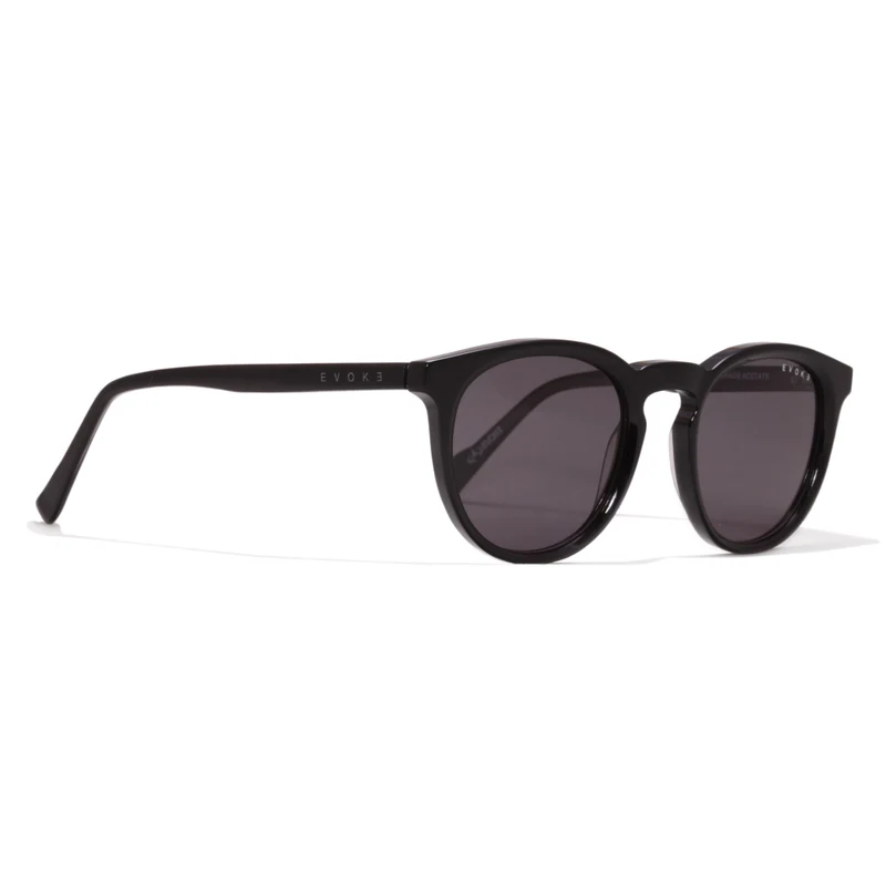 Óculos de Sol Evoke EVK 54 A01 Black Shine Laser Gray Total