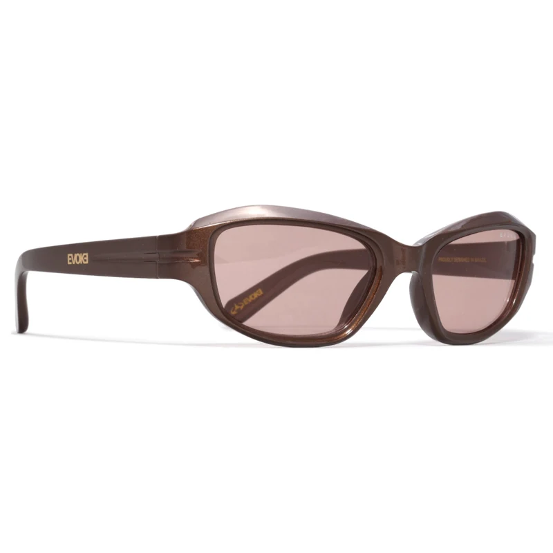 ÓCULOS DE SOL EVK 61 G01 METALIC BROWN BROWN TOTAL