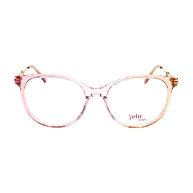 Armação para Óculos de Grau Infantil Jolie JO6143 J02 Bege Degradê Rosa