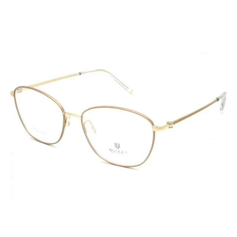 Armação de Óculos de Grau Feminina Bulget Gatinho BG2155 01B Cor Dourado