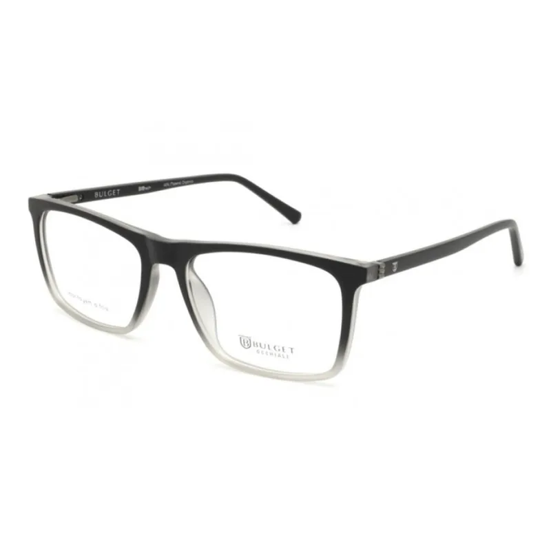 Armação de Óculos de Grau Bulget BG4148M Feminino Quadrado Acetato Fumê Translúcido