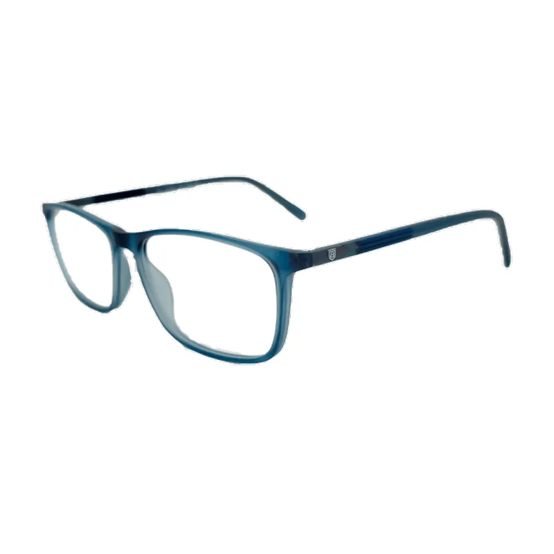 Armação para Óculos de Grau Masculino Bulget BG4149M Azul Escuro Fosco Cristal
