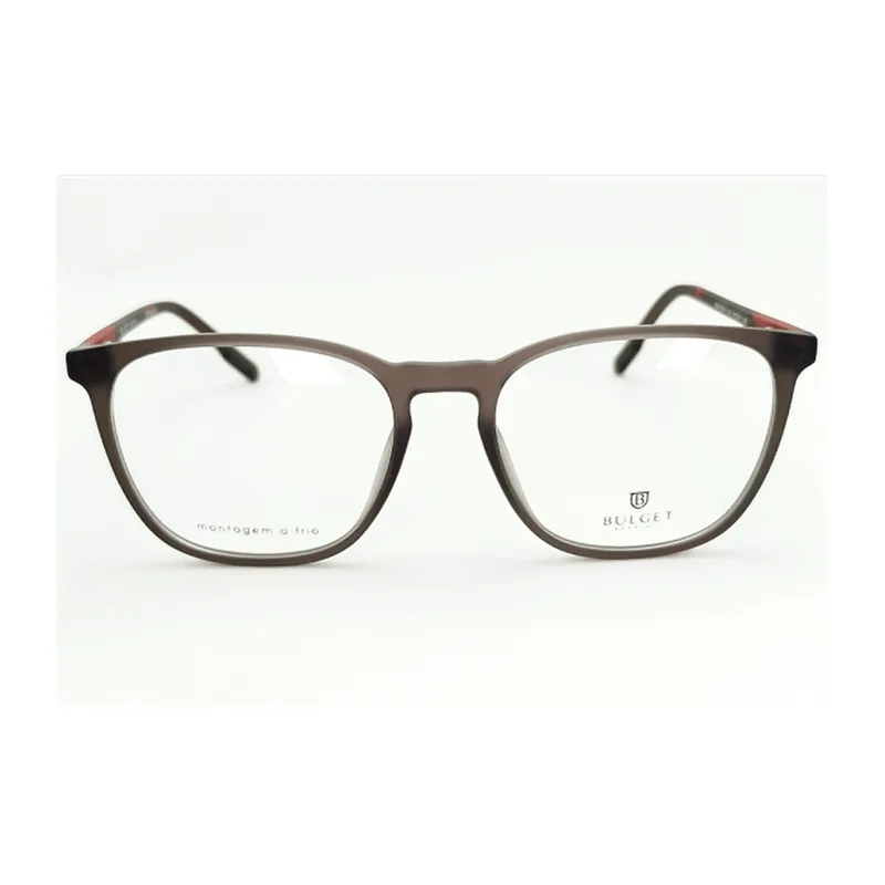 Armação para Óculos de Grau Masculino Bulget BG4152M Preto Fosco Cristal
