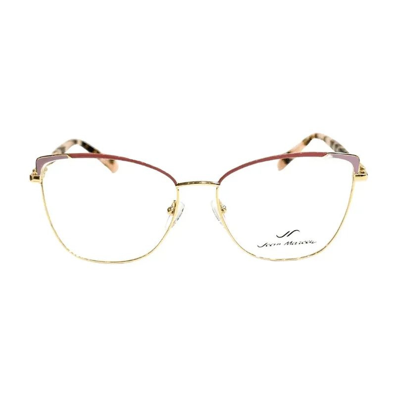 Armação para Óculos de Grau Feminina Jean Marcell JM1041 13A Dourado e Rosa