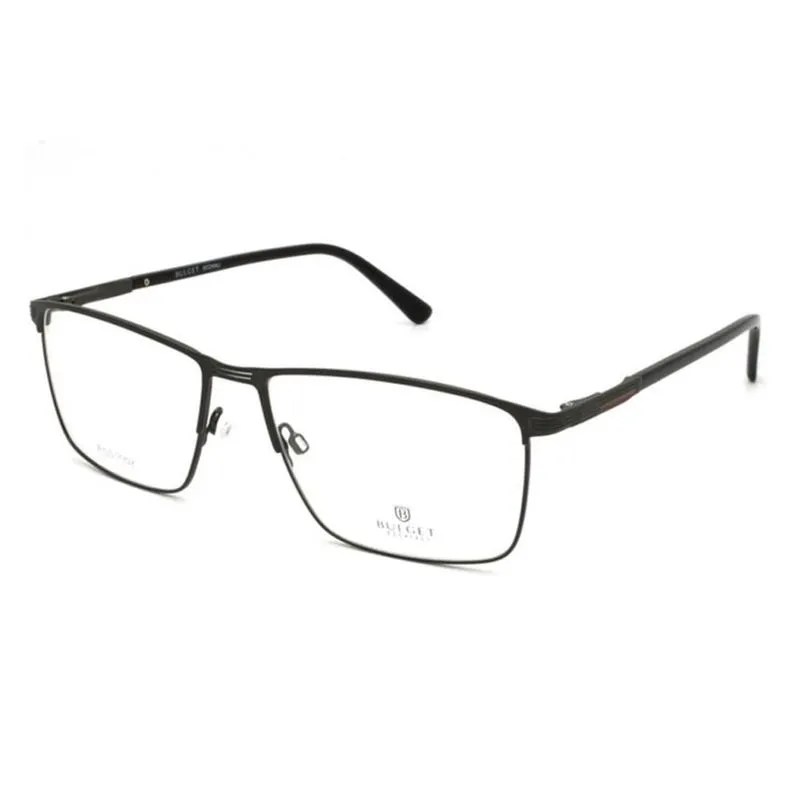 Armação de Óculos de Grau Masculino Bulget Retangular BG2134M Cor Grafite