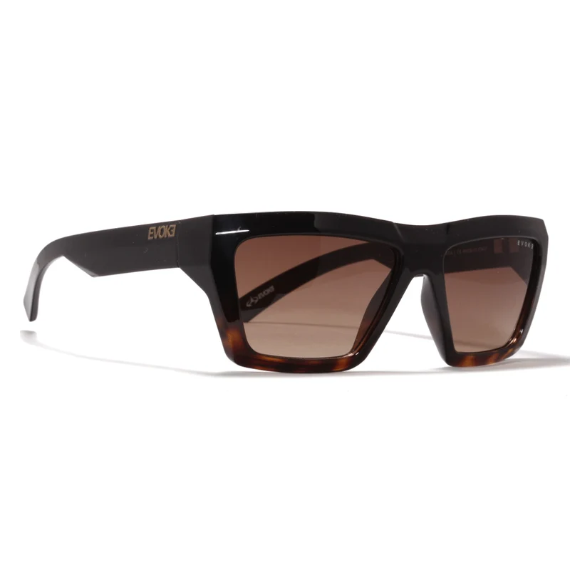 Óculos de Sol Evoke Outlaw Big A21 Black Shine Turtle Brown