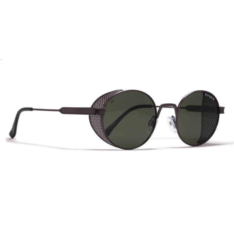 ÓCULOS DE SOL EVOKE EVK 67 02BP GUN MATTE LASER GREEN TOTAL POLARIZED