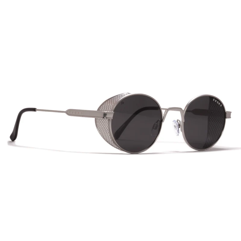 ÓCULOS DE SOL EVOKE EVK 67 03BP SILVER MATTE LASER GRAY TOTAL POLARIZED