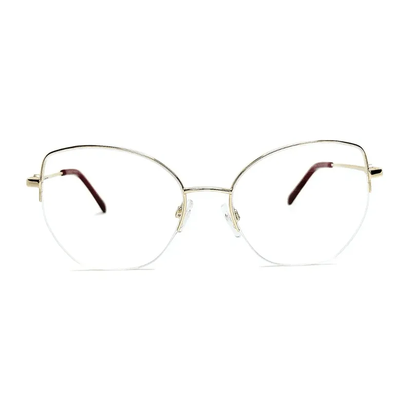 Armação para Óculos de Grau Feminino Bulget BG2184T Dourado Claro