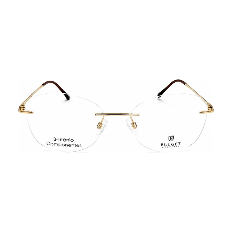 Armação para Óculos de Grau Feminino Bulget BG2194MT Dourado