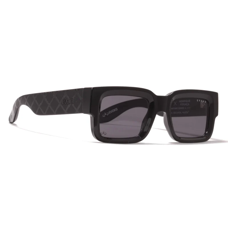 Óculos de Sol Evoke X Henrique Fogaça Lodown HFA01 Black Shine Gray