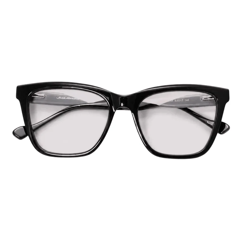 Armação de Óculos de Grau Jean Marcell JM6130 Feminino Quadrado Acetato Preto