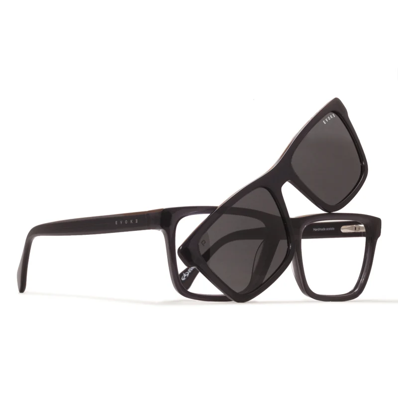 ÓCULOS DE GRAU EVOKE CLIP ON VIP H02P CRYSTAL GRAY POLARIZED