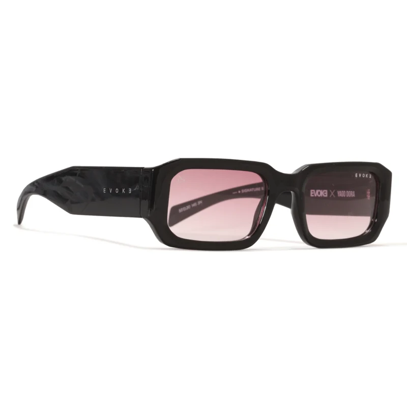 ÓCULOS DE SOL Evoke X Yago Dora For You DS97 YD03 Black Shine Pink Gradient