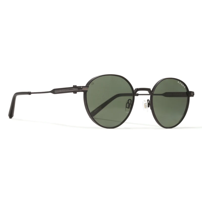 ÓCULOS DE SOL EVOKE SHELBY 05 09BP MATTE BLACK GREEN POLARIZED