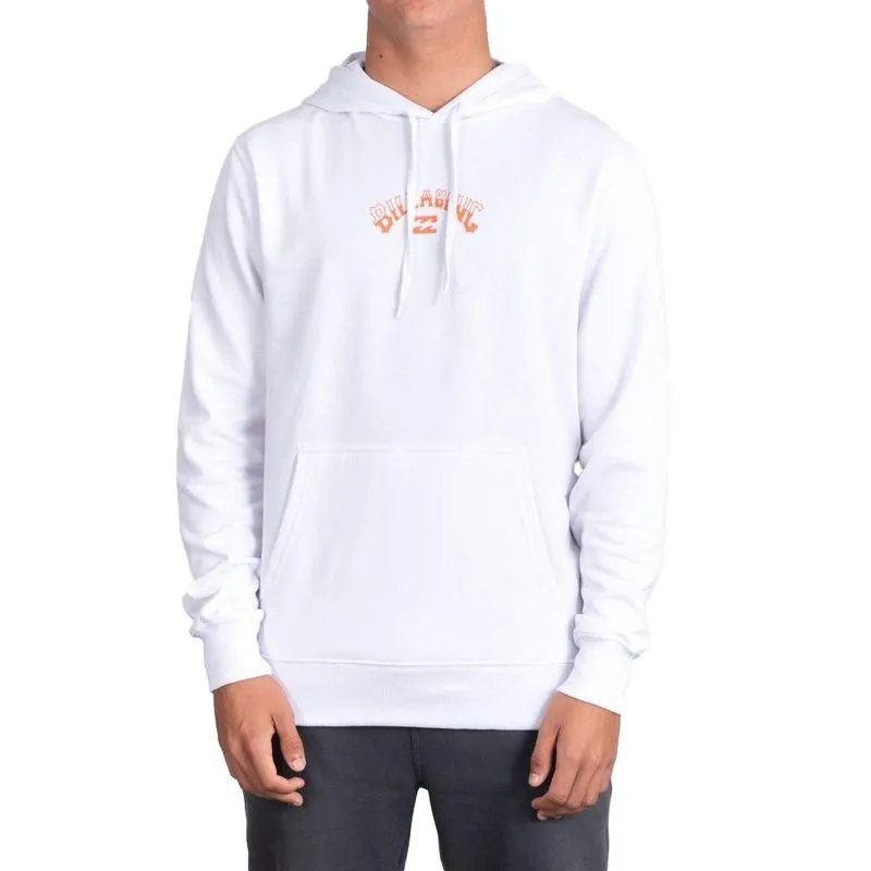 Moletom Billabong Canguru Mid Core Arch Pullover Branco GG / branco