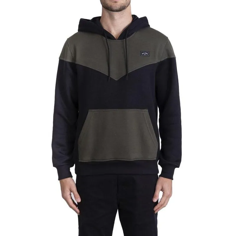 Moletom Billabong Canguru Peak Po Masculino Preto/Verde GG / preto