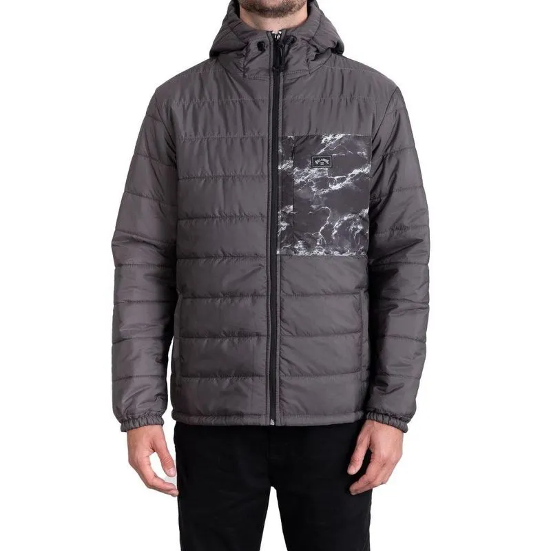 Jaqueta Billabong Stealth Puffer Masculina Cinza Escuro GG / chumbo