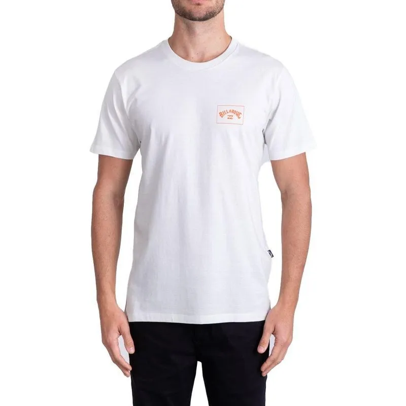 Camiseta Billabong Stacked Arch Masculina Off White GG / bege