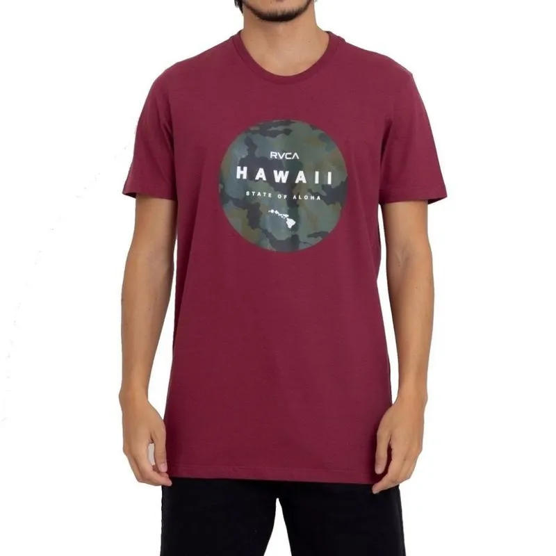 Camiseta RVCA Daaina Fill Masculina Vinho M