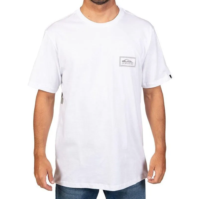 Camiseta Quiksilver Checker PKT Masculina Branco GG / branco