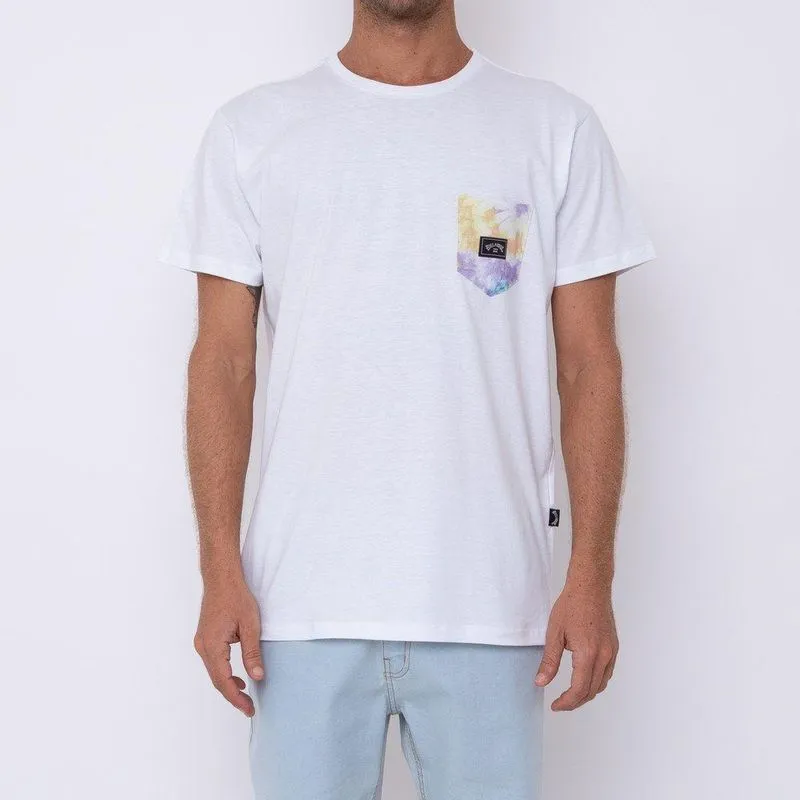 Camiseta Billabong Team Pocket Masculina Branco GG / branco