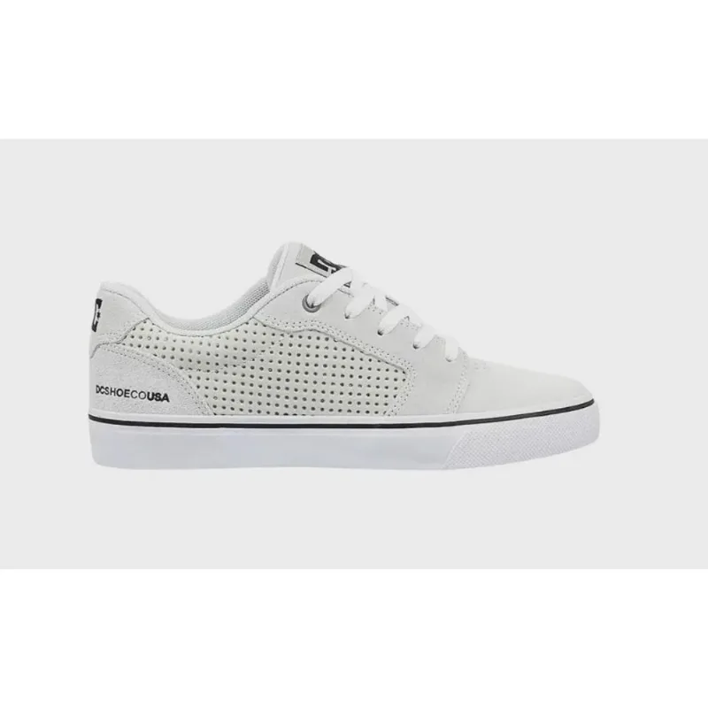 Tênis dc Shoes Anvil la se Masculino - White Black