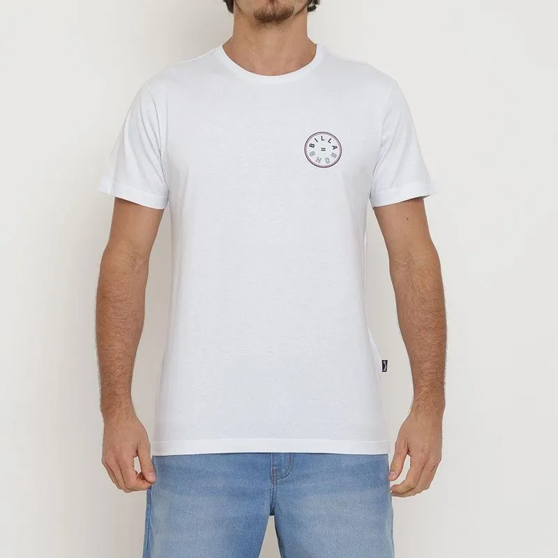 Camiseta Billabong Rotor II Masculina Branco GG / branco